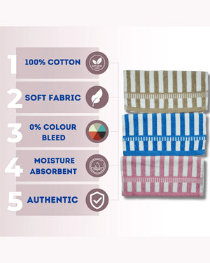 Tear Catcher 100% Cotton Face Towel | Gym-Travel-Yoga - Mikado