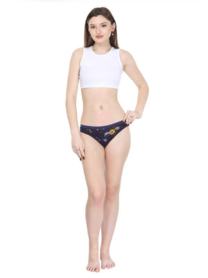 Cozy Cupid Low waist Bikini Cotton Lycra Panty (Pack of 3) Vancia