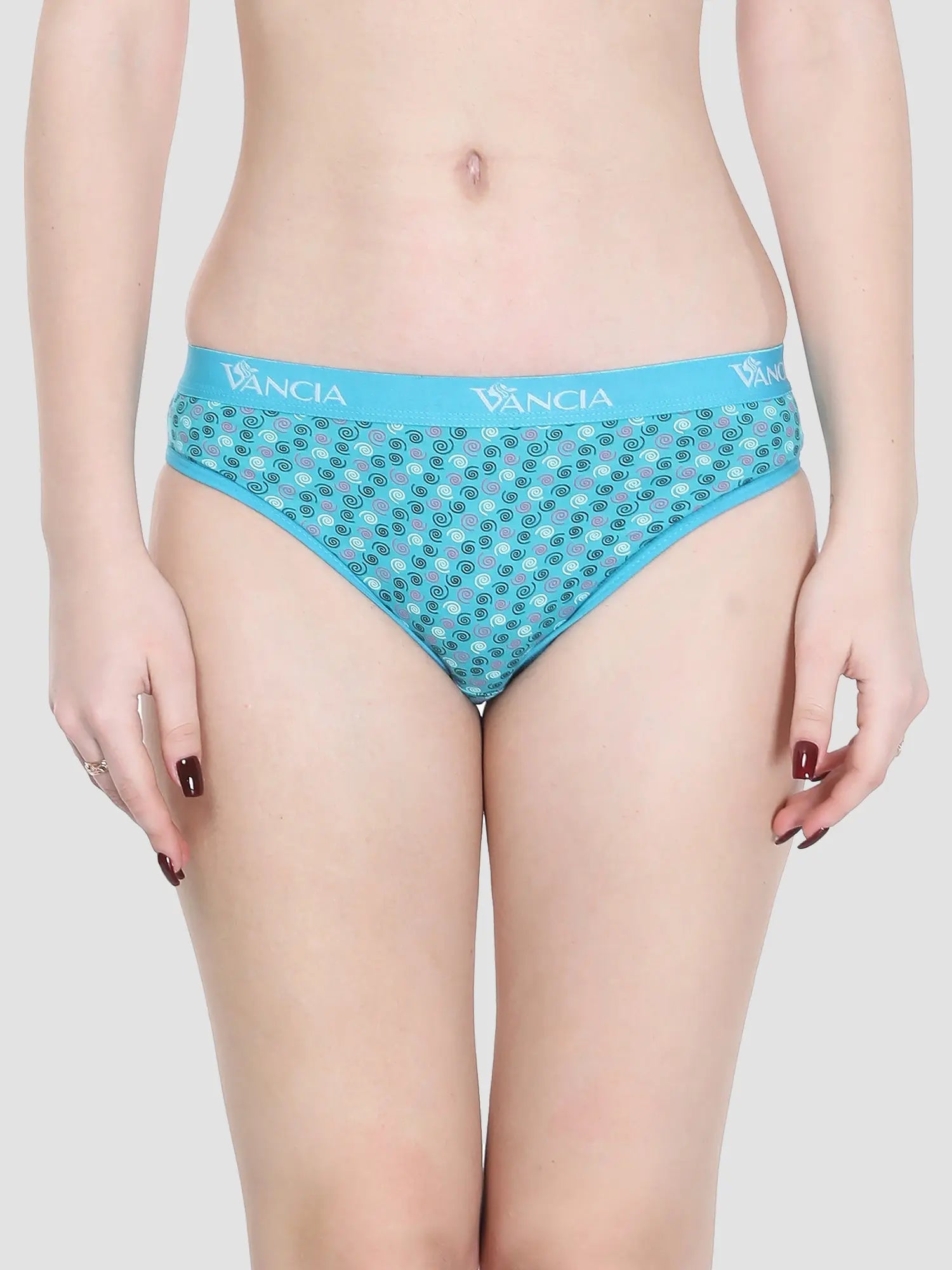 Rose printed Bikini Soft elastic Cotton Panty- exclusive (Pack of 3) Vancia