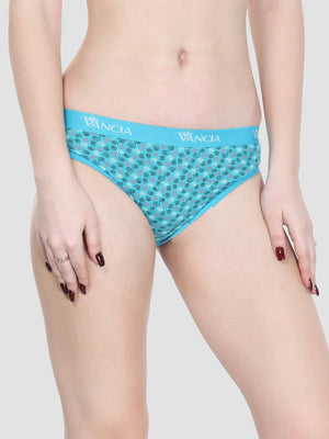 Rose printed Bikini Soft elastic Cotton Panty- exclusive (Pack of 3) Vancia
