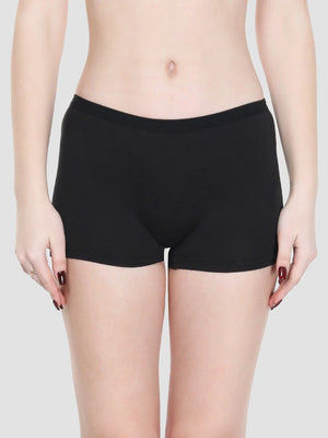 Grace 100% Cotton Mid Waisted Boyshorts- Exclusive (Pack of 3) Vancia