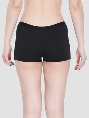 Grace 100% Cotton Mid Waisted Boyshorts- Exclusive (Pack of 3) Vancia