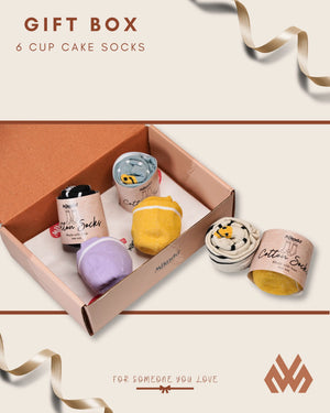 Cup Cake Socks Smiley 😃 - Gift Box Mikado