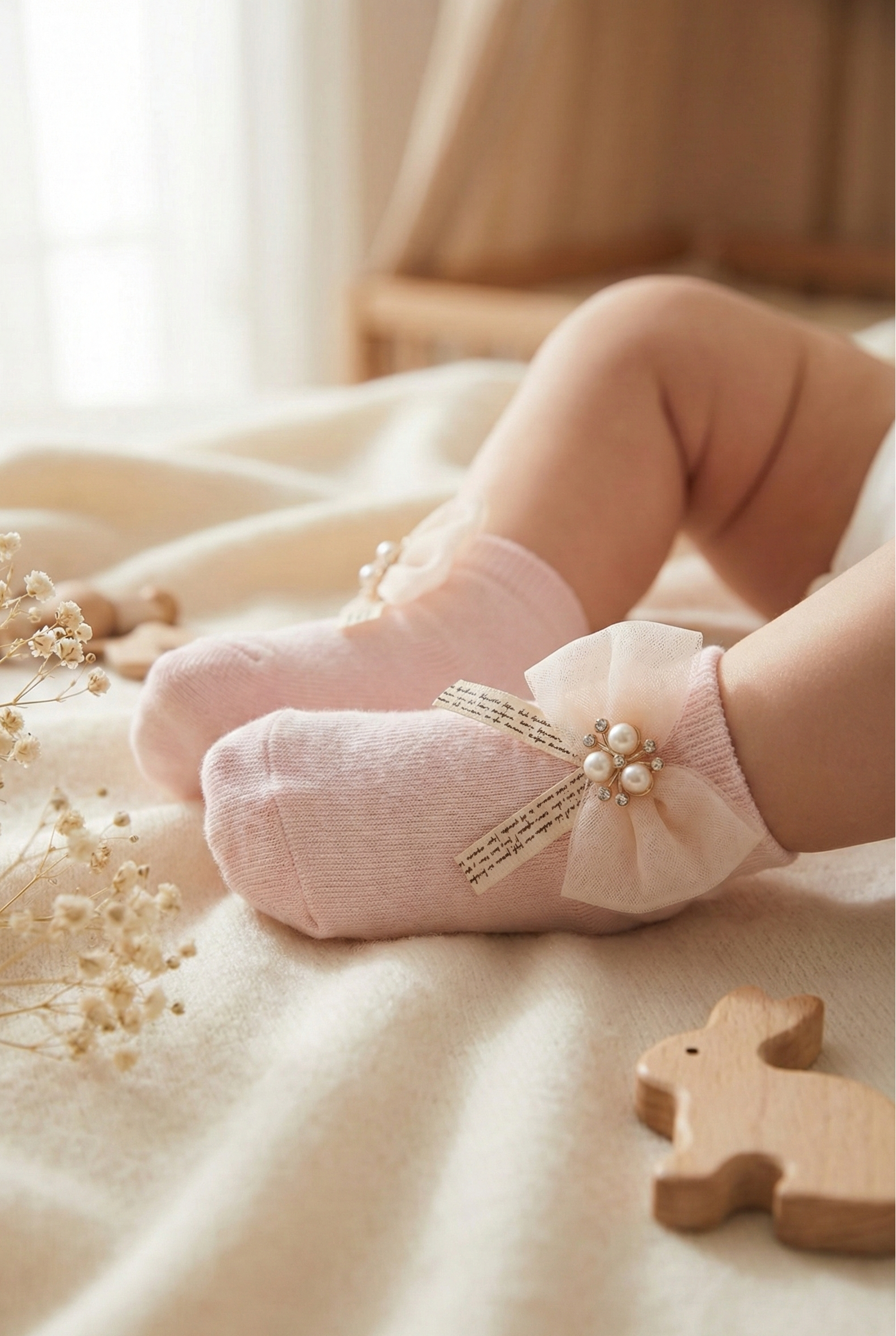 Princess Bow cotton socks