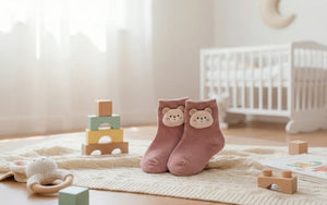 Pink teddy cotton socks Mikado
