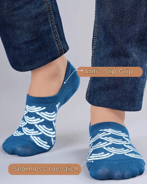Wave No-Show Socks Mikado