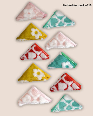 100% Soft Cotton Cute Hanky For women, kids and girls. Mikado