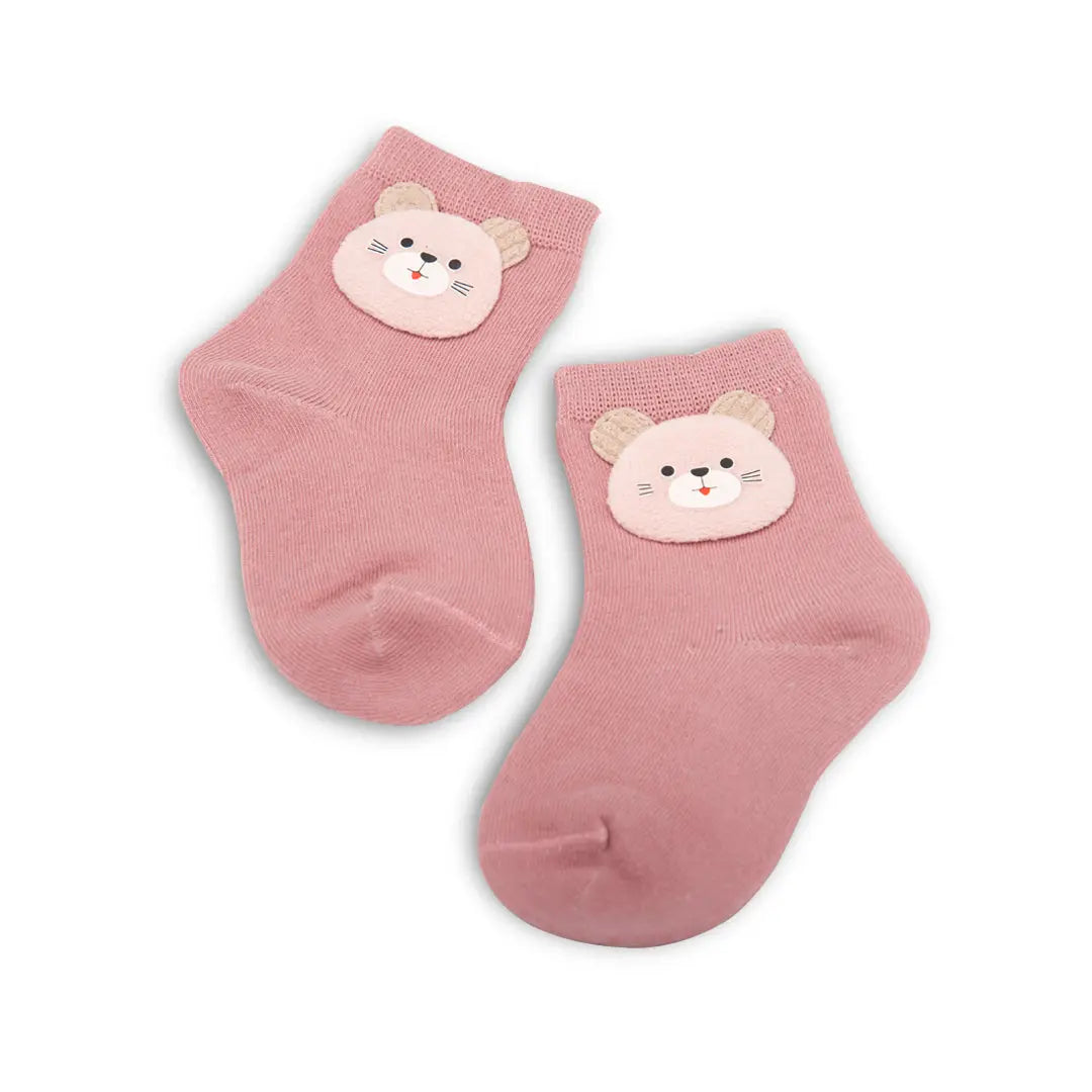 Pink teddy cotton socks Mikado