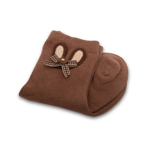Ribbon bunny cotton socks Mikado