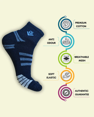 Sports Edition Cotton Towel (Unisex) Socks Mikado