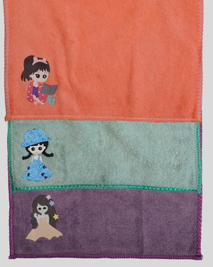 Cartoon soft hanky for kids and women (25cm X 25cm) Pack of 12 pcs Mikado