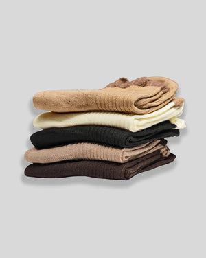 Frill Toes Cotton Crew Socks - Mikado
