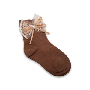 Cindrella Bow soft infants socks - Mikado