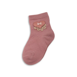 Pink heart baby socks Mikado