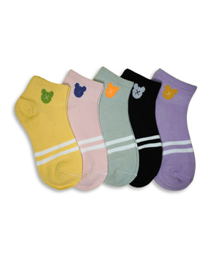 Teddy Cotton Ankle Socks For Women Mikado