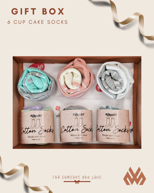 Cup Cake Socks Dual Shade - Gift Box Mikado