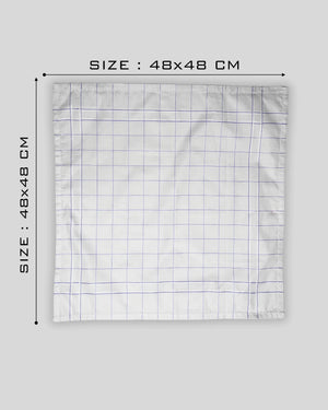 Checkered light 100% cotton handkerchief for men Mikado
