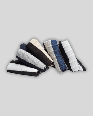 Stripped Cotton Ankle Socks - Mikado