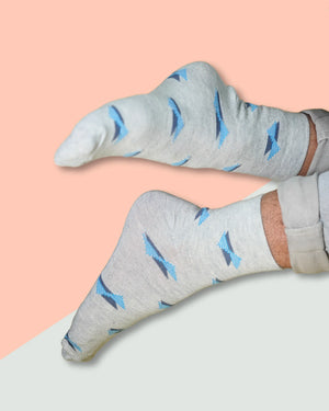 Blue Wings Crew Socks For Men Mikado
