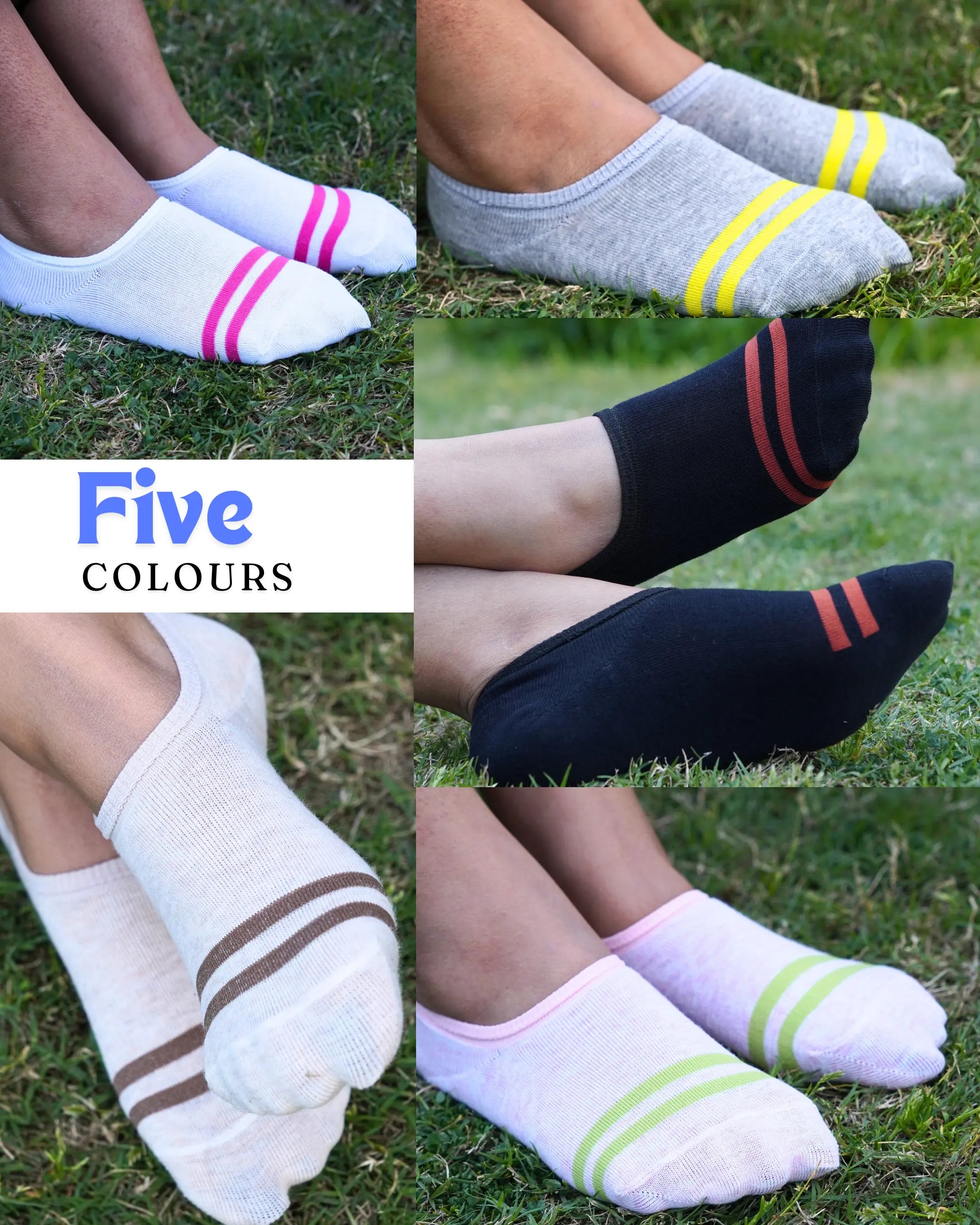 Womenâs Fashion Loafer Socks - Pack of 5 Mikado