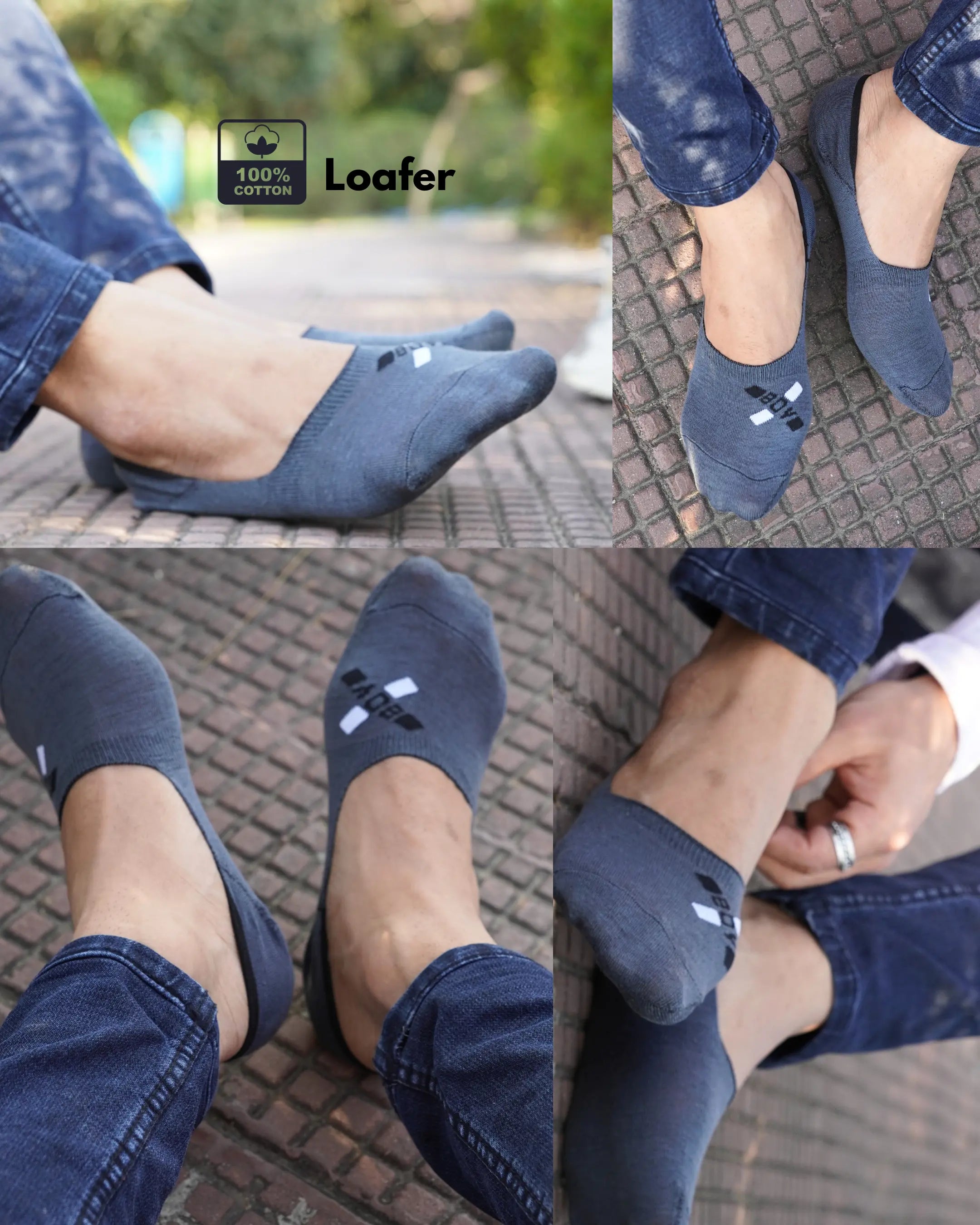 Menâs Fashion Loafer Socks - Pack of 4 Mikado