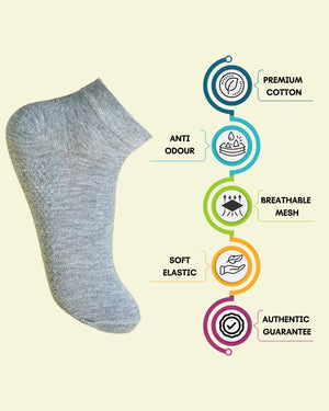 Master Edition Cotton Ankle Socks Mikado