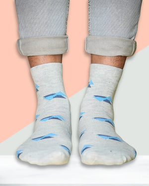 Blue Wings Crew Socks For Men Mikado