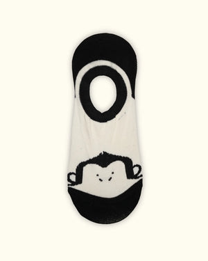Cute Cotton animal print no-show socks Mikado