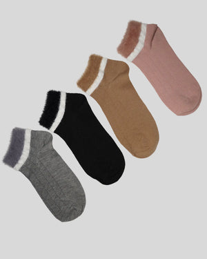 Furr Wollen Ankle socks (Free Size) Mikado