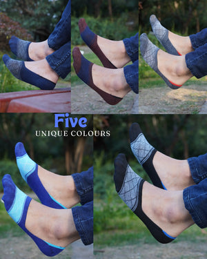 Multicoloured Cotton No Show Socks (Pack of 6) Mikado
