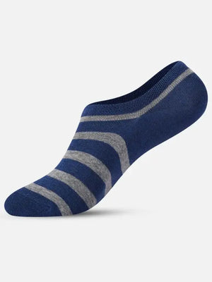 Blue striped No-Show Socks Mikado