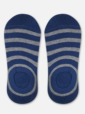 Blue striped No-Show Socks Mikado