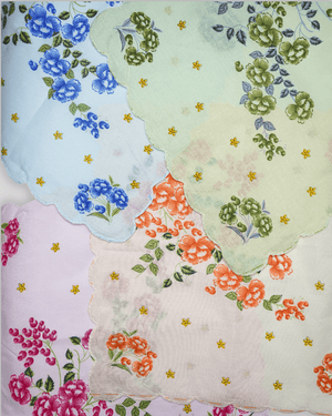 Lacey Cut 100% Cotton Hanky - Mikado