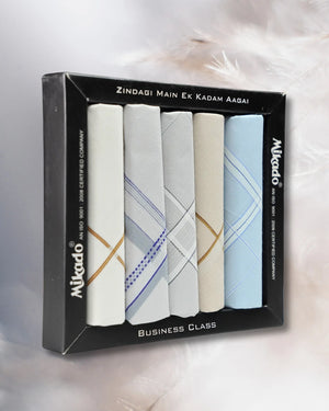 100% Cotton Men’s Handkerchief Mix Colours Combo Packs Mikado
