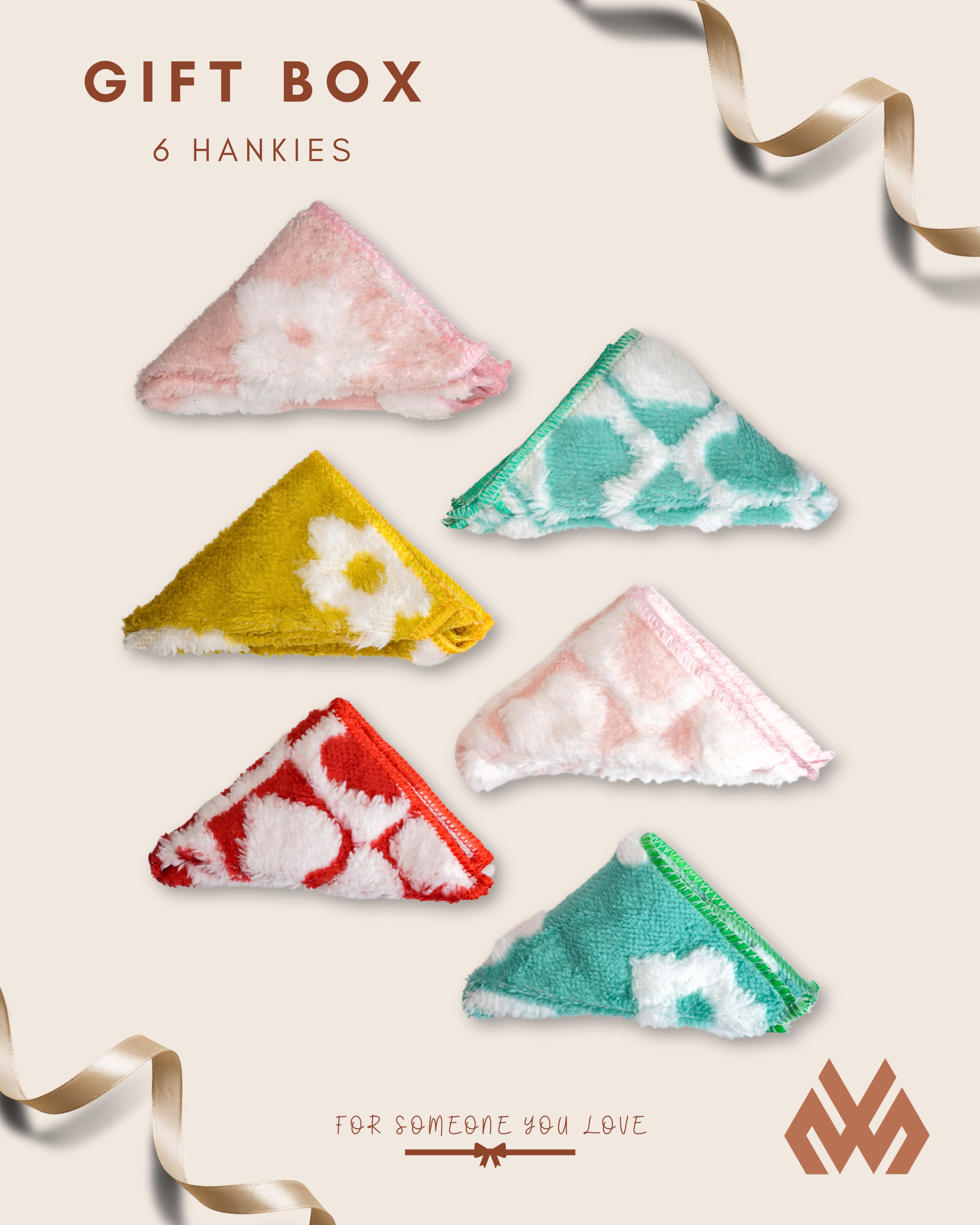 Rabbit Skin Flower Premium Hanky - Gift Box