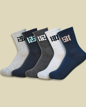 Lucky Number Men’s Crew Socks Mikado