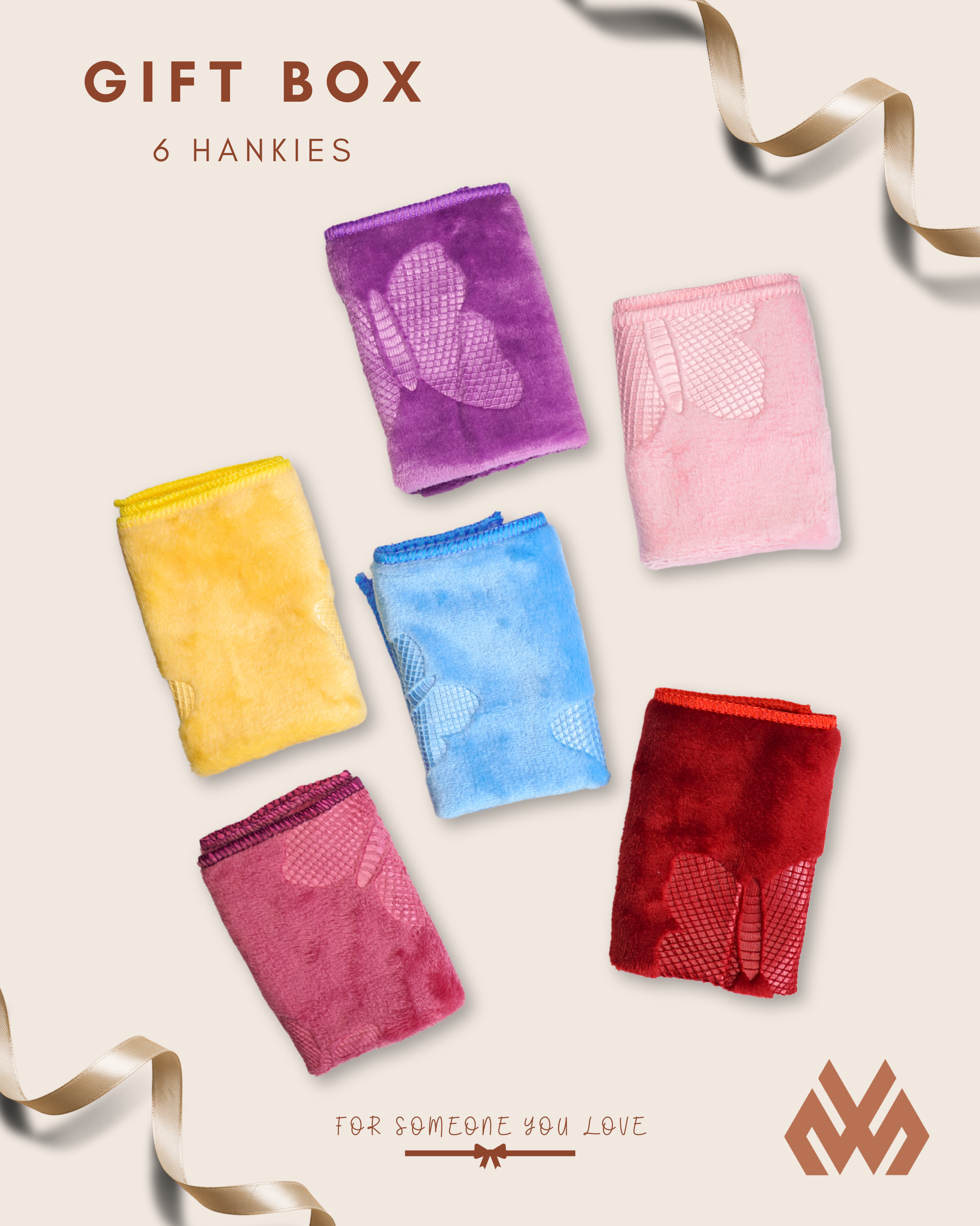 Colours Of Butterfly Premium Hanky - Gift