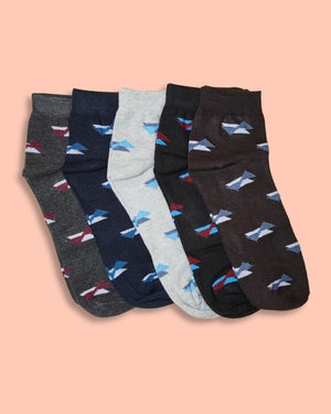Blue Wings Crew Socks For Men Mikado
