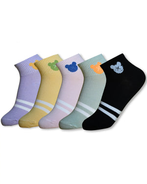 Teddy Cotton Ankle Socks For Women Mikado