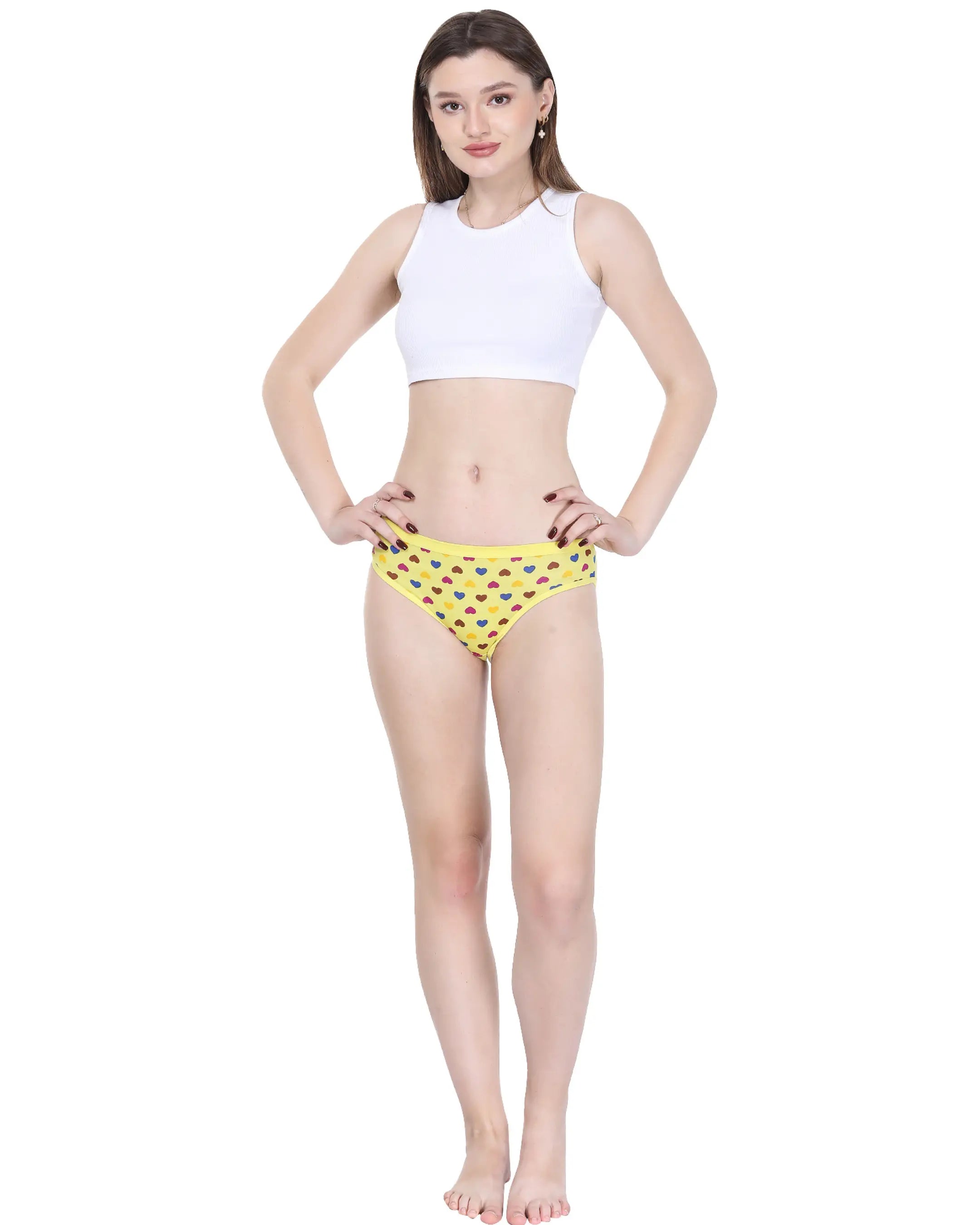 Love Bikini Printed Panty (Pack of 3) Vancia