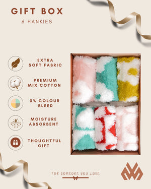 Rabbit Skin Flower Premium Hanky - Gift Box Mikado