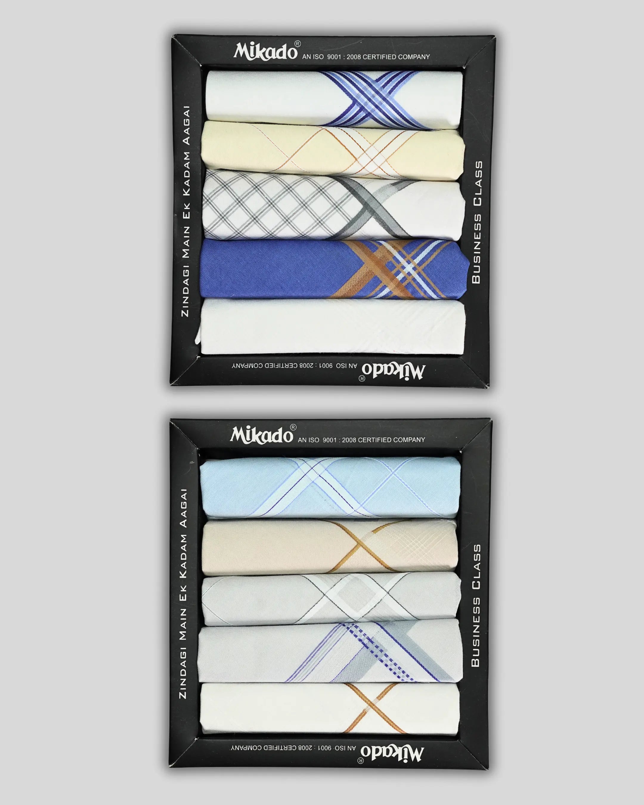 100% Cotton Men’s Handkerchief Mix Colours Combo Packs Mikado