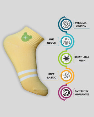 Teddy Cotton Ankle Socks For Women Mikado