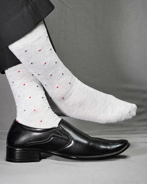 Formal Finesse Cotton Socks For Men Mikado