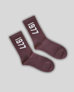 Retro Numbered Crew Socks Unisex Mikado