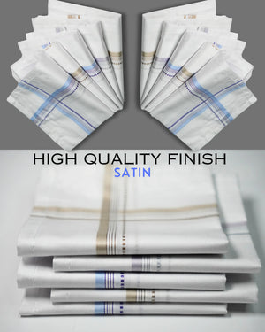 100% COTTON HANDKERCHIEF (10 pc BOX) 48X48 cm Mikado