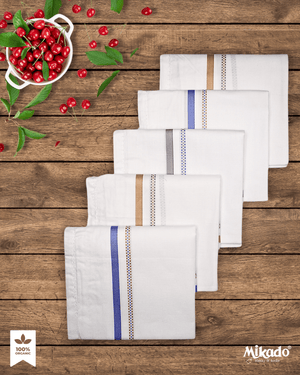 Bold Border Premium 100% Cotton Hanky - Mikado