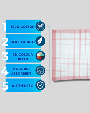 Cross Classic 100% Pure Cotton Handkerchief - Mikado