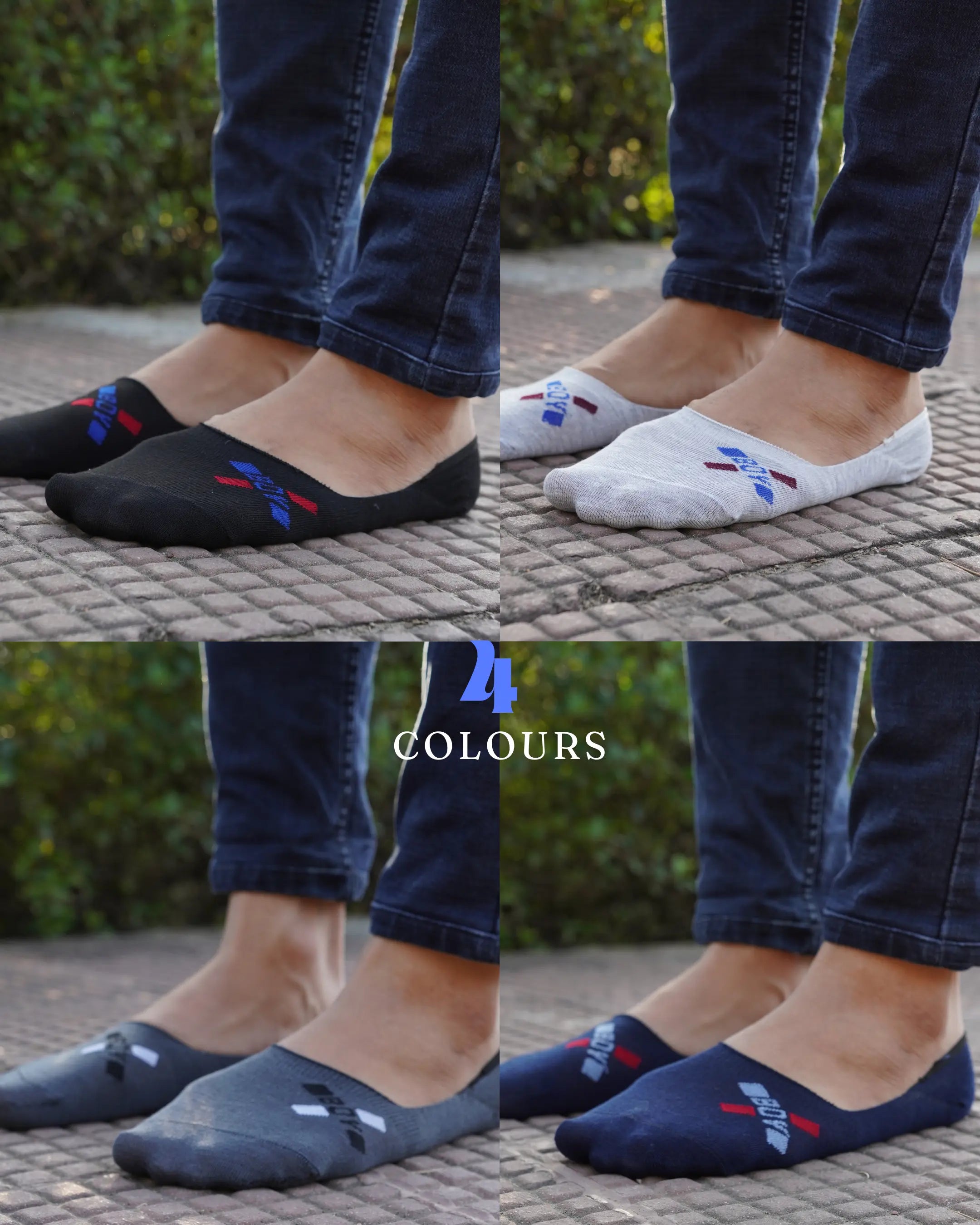 Menâs Fashion Loafer Socks - Pack of 4 Mikado