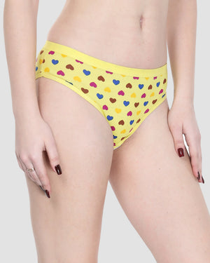 Love Bikini Printed Panty (Pack of 3) Vancia